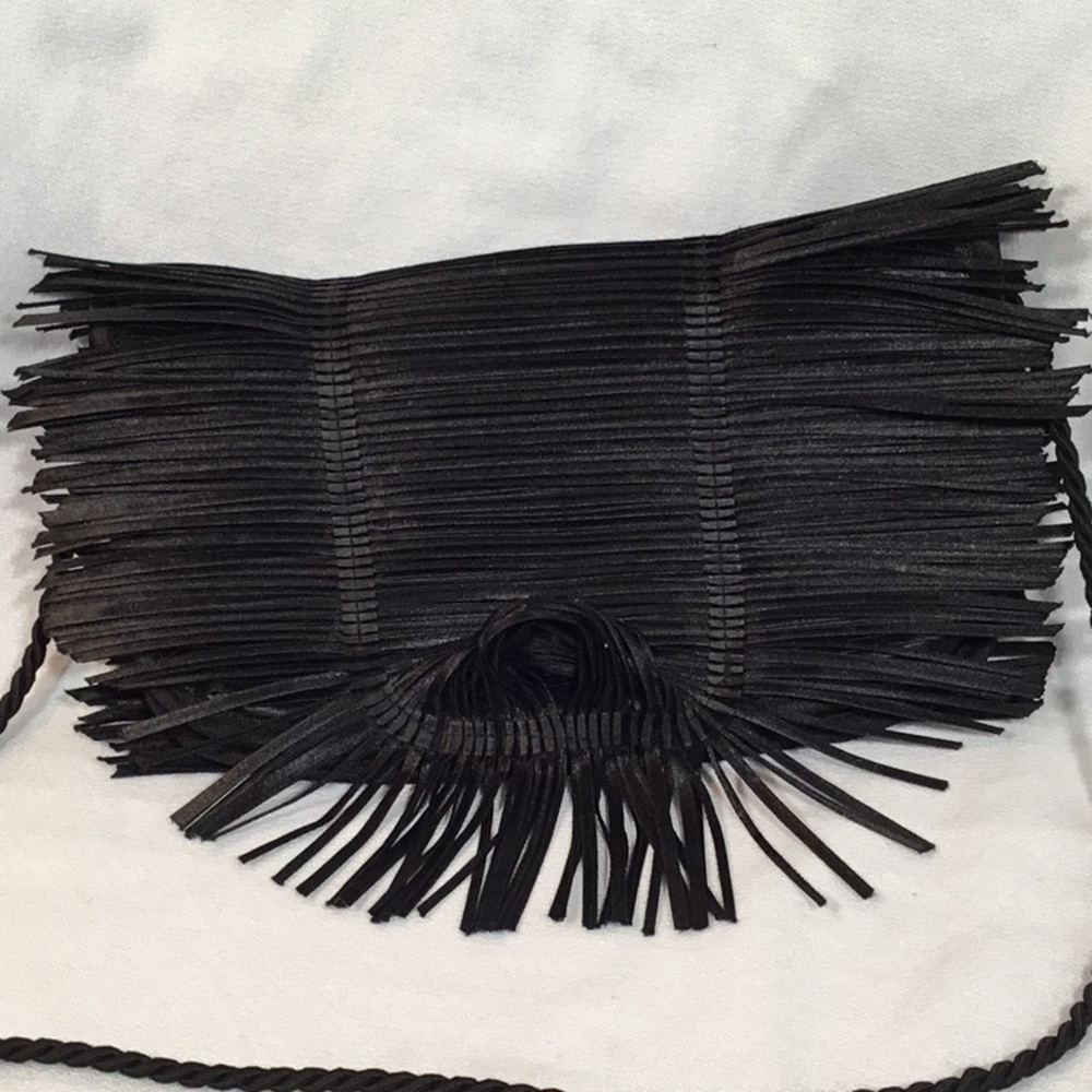 Black clutch bag